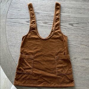 Free People Brown Corduroy Women's Jumper, Size 2.